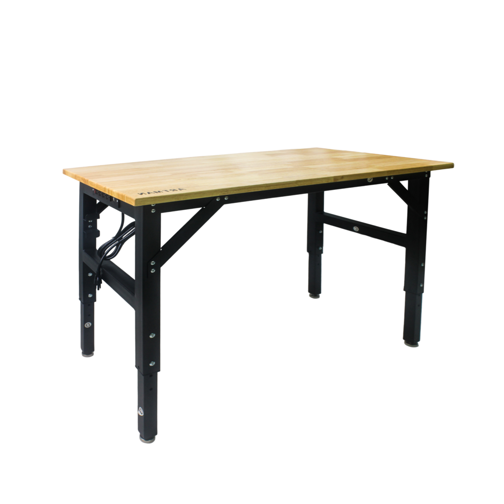 48 in. Workbench with Socket and Rubberwood Tabletop_4Dock